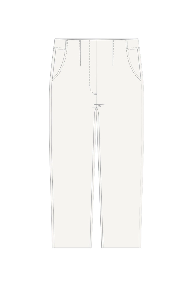 WOMEN'S PANTS L-SP-4615 OFF WHITE-set