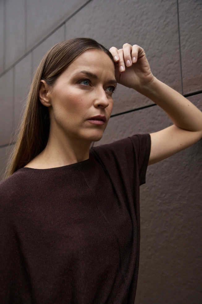 WOMEN'S SWEATER Z-SW-4867 BROWN