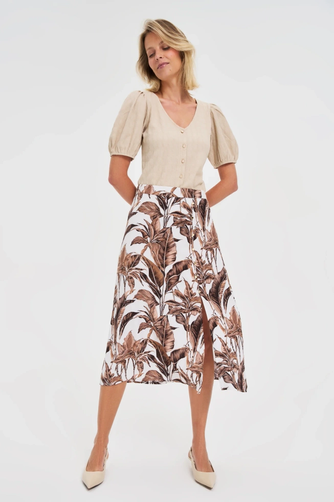 WOMEN'S SKIRT L-SC-4616 D.BROWN