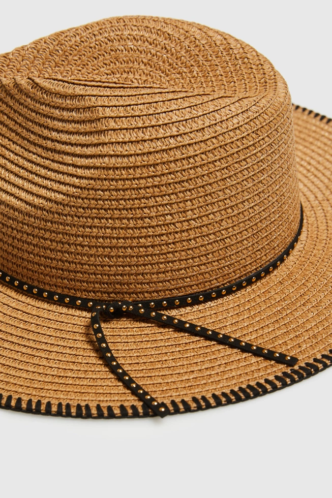 WOMEN'S HAT L-CZ-4601 BEIGE-set