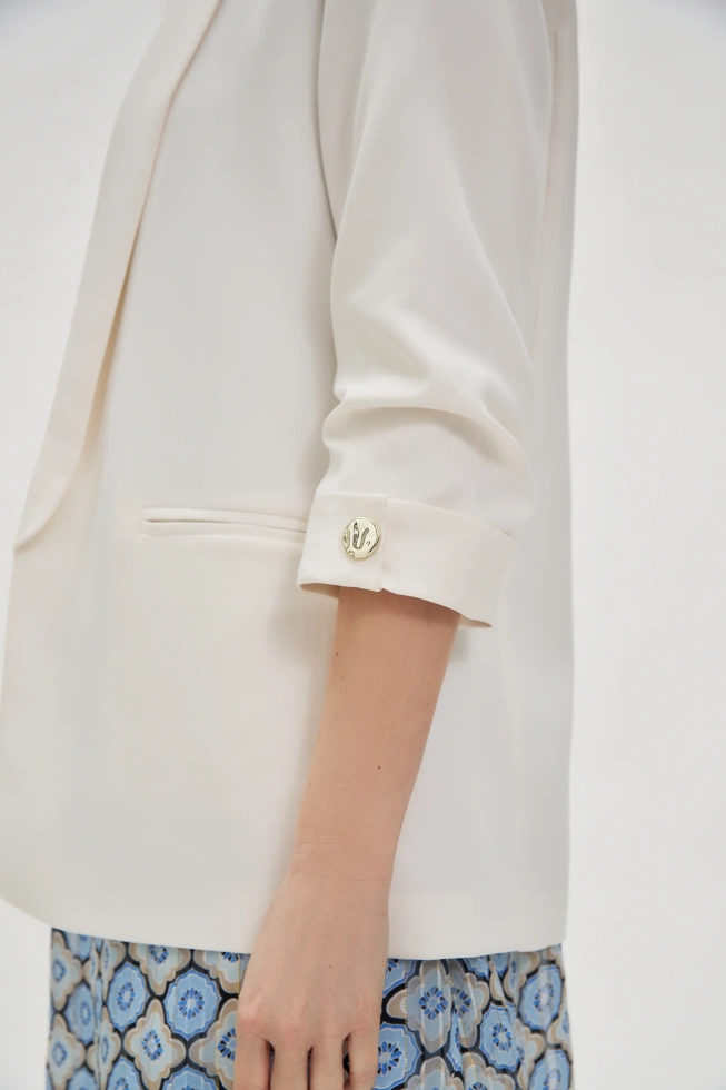 WOMEN'S JACKETS L-MR-4604 OFF WHITE