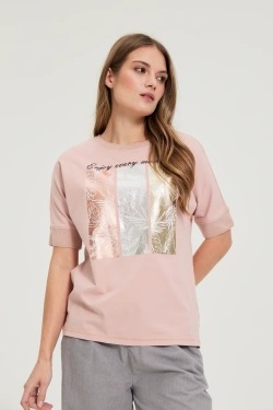 WOMEN'S TSHIRT L-TS-4911 L.PINK
