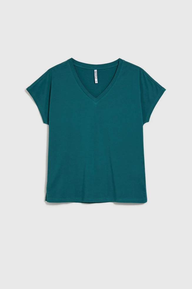 WOMEN'S TSHIRT L-TS-4623 D.GREEN-set