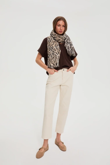 WOMEN'S SCARF L-SZ-4930 BEIGE