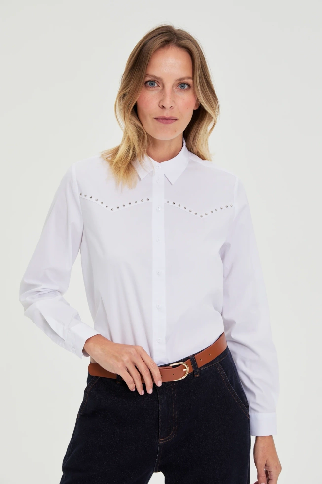 KOSZULA DAMSKA L-KO-4904 WHITE