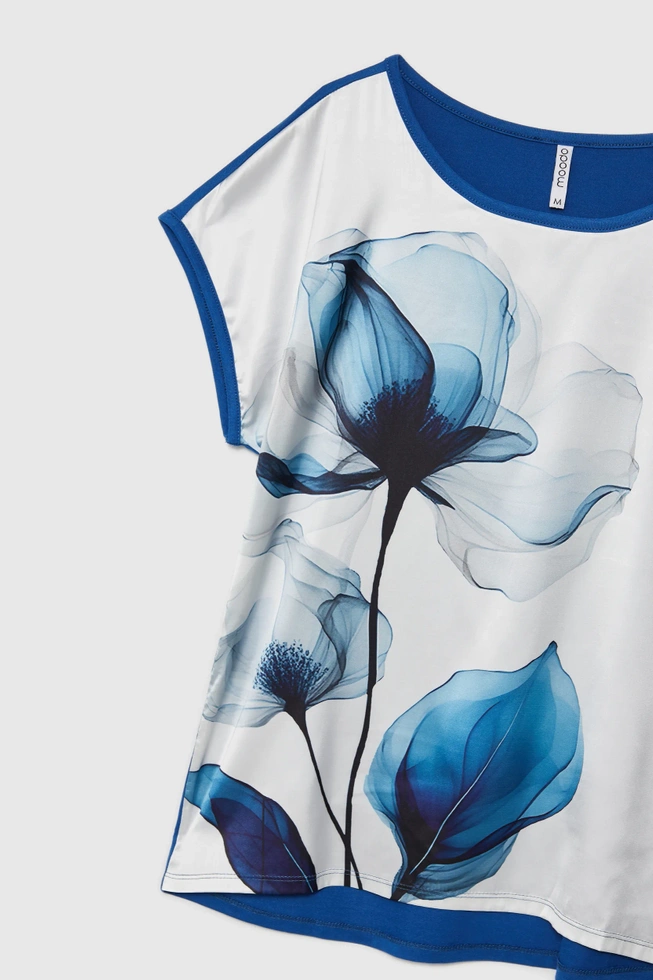 WOMEN'S TSHIRT L-TS-4646 L.BLUE