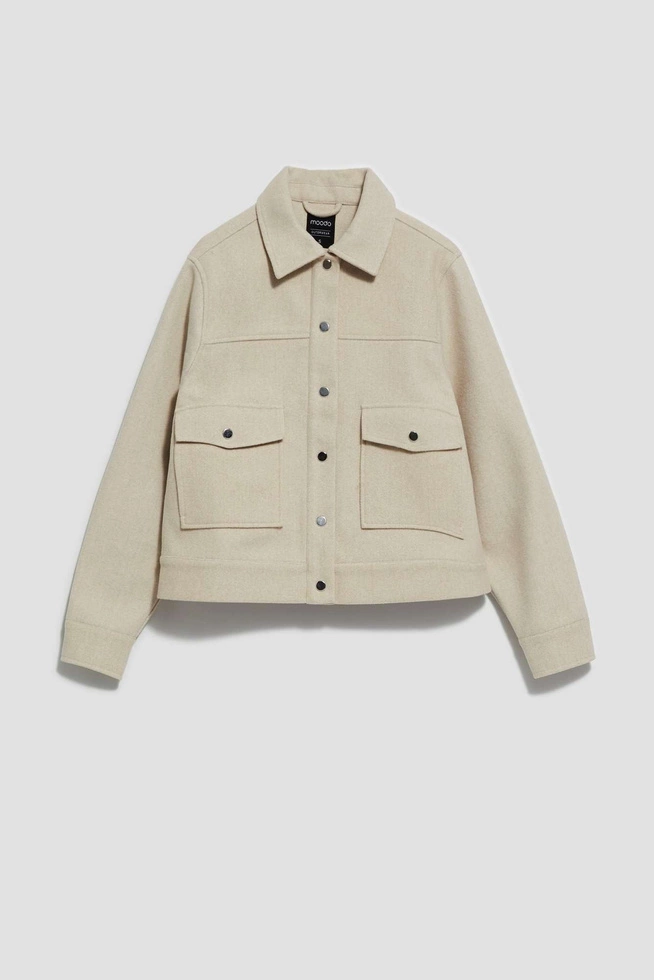 KURTKA DAMSKA L-KU-4009 L.BEIGE