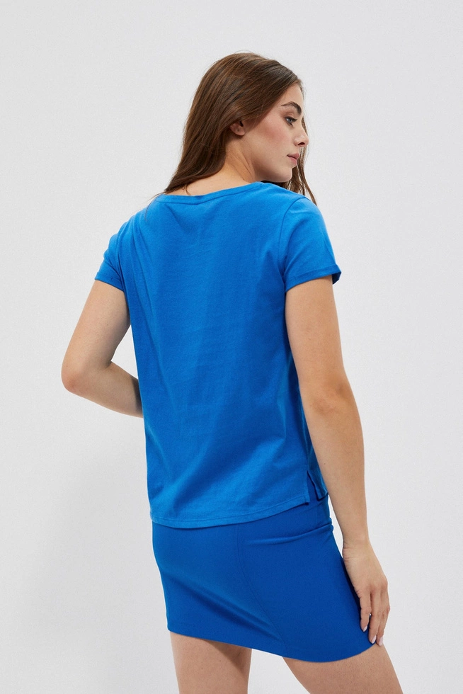 LADIES TSHIRT L-TS-4050 BLUE