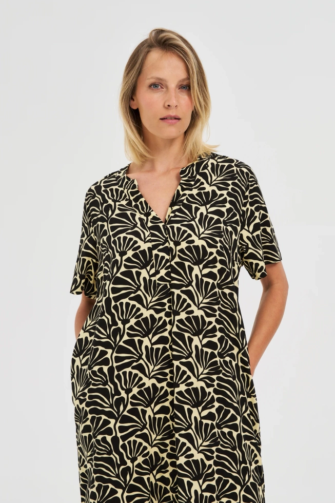 WOMEN'S DRESS L-SU-4649 BLACK