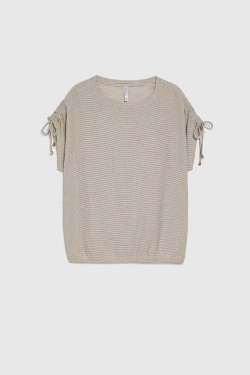 WOMEN'S TSHIRT L-TS-5034 L.BEIGE