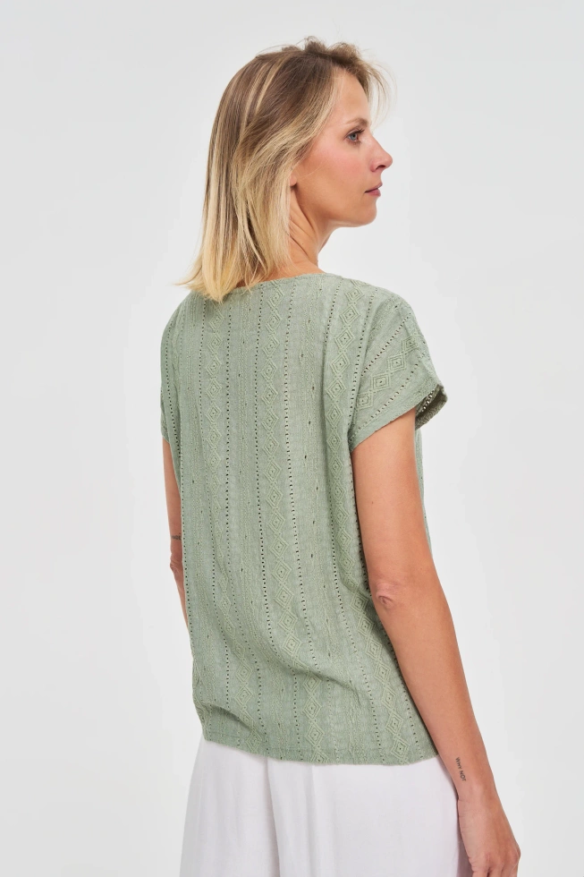KOSZULKA DAMSKA L-TS-4666 OLIVE