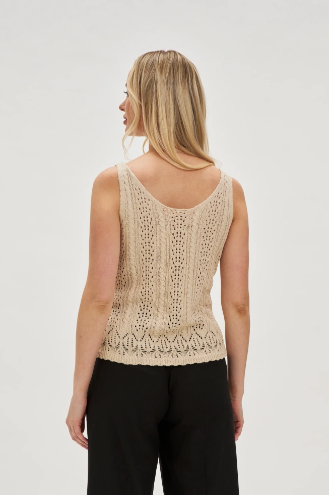 WOMEN'S TOP L-TS-4730 L.BEIGE