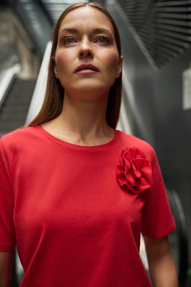 WOMEN'S TSHIRT Z-TS-4833 RED-set