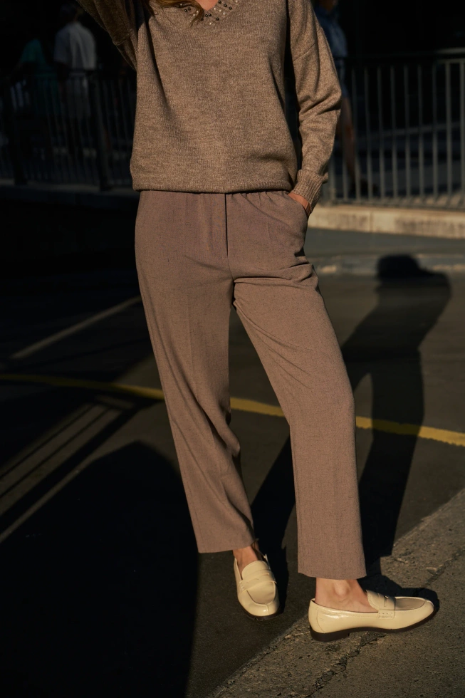 WOMEN'S PANTS Z-SP-4827 COFFEE-set