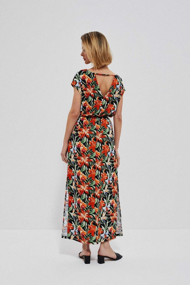 Dress with a floral print