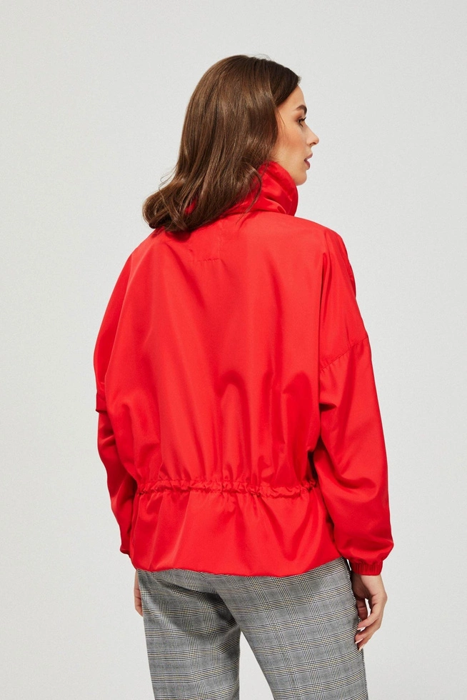 Kurtka wiatrówka z kapturem L-KU-3404 CORAL