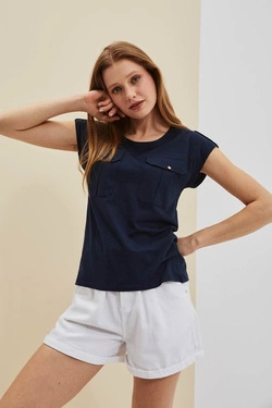 KOSZULKA DAMSKA L-TS-4058 NAVY