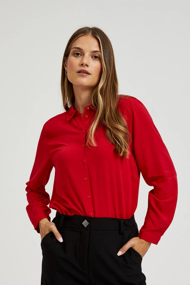 WOMEN'S SHIRT L-KO-4600 RED