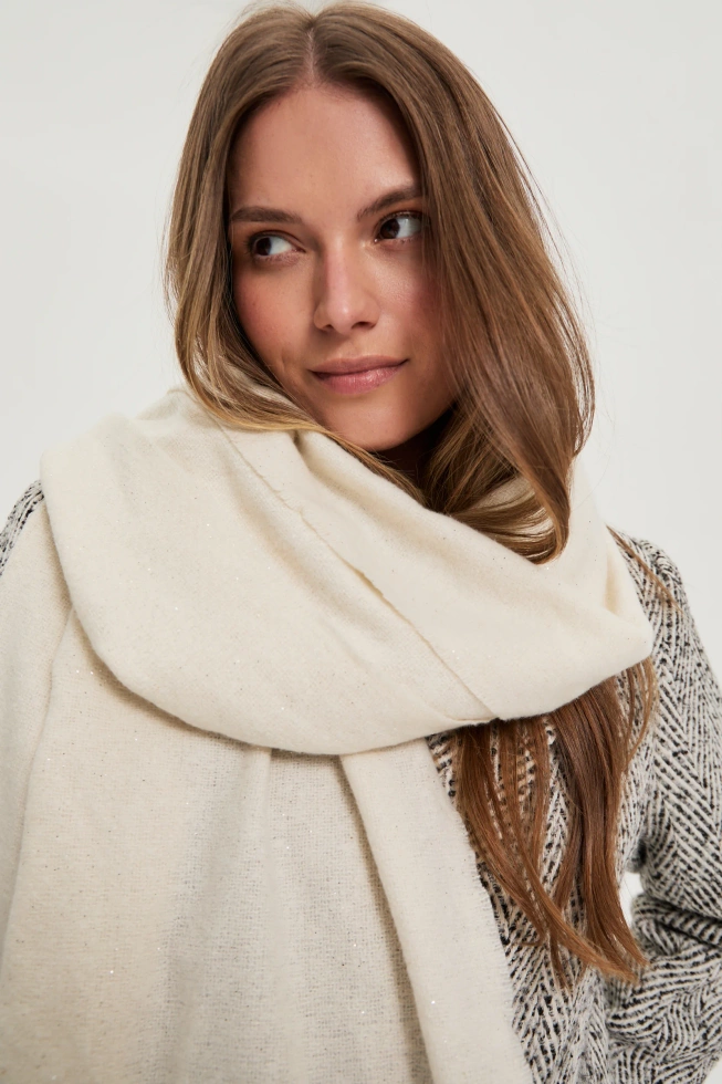 WOMEN'S SCARF Z-SZ-4822 OFF WHITE-set