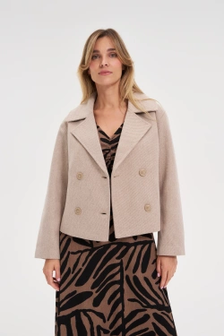 WOMEN'S JACKETS Z-KU-4804 BEIGE