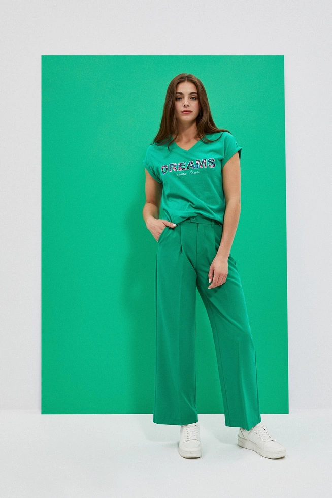 LADIES TSHIRT L-TS-4035 GREEN