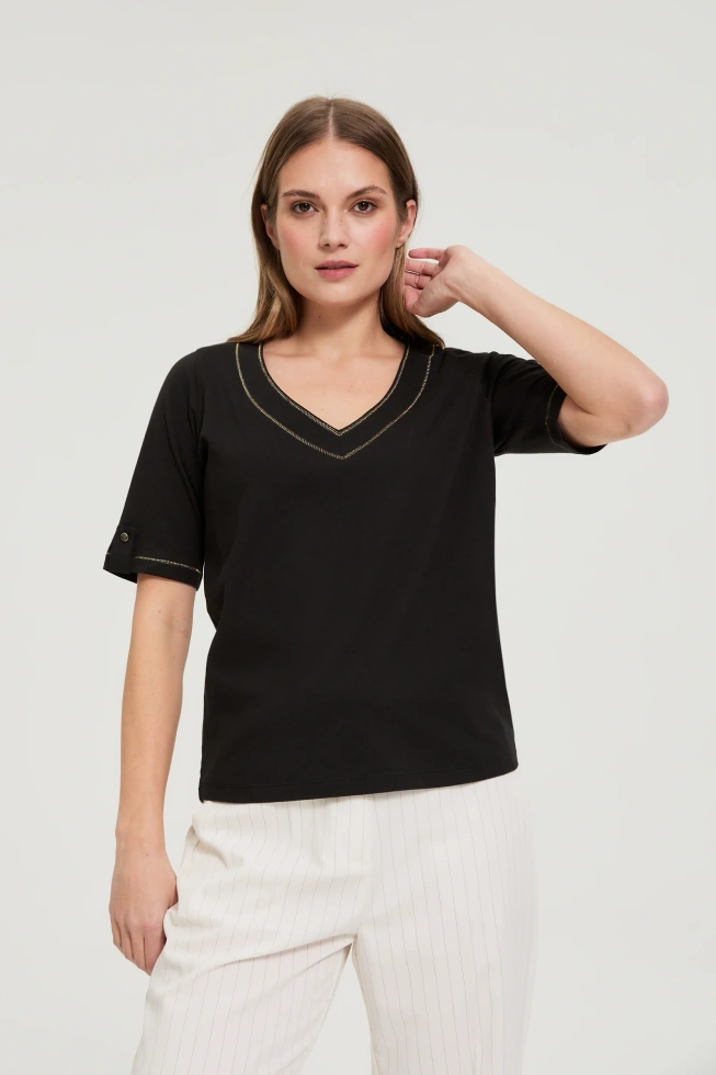 KOSZULKA DAMSKA L-TS-4932 BLACK