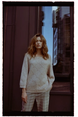 WOMEN'S SWEATER Z-SW-4870 OFF WHITE