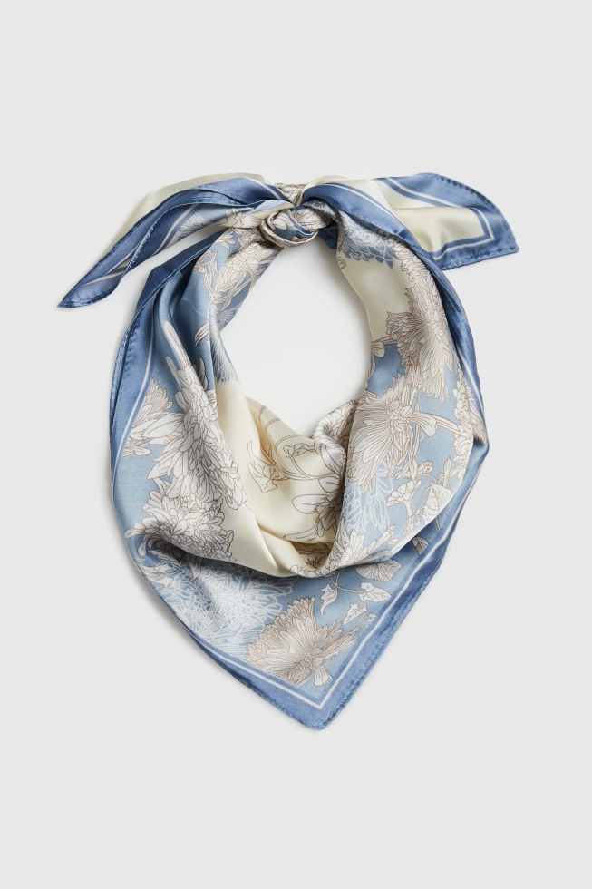 WOMEN'S SCARF L-SZ-4907 BLUE