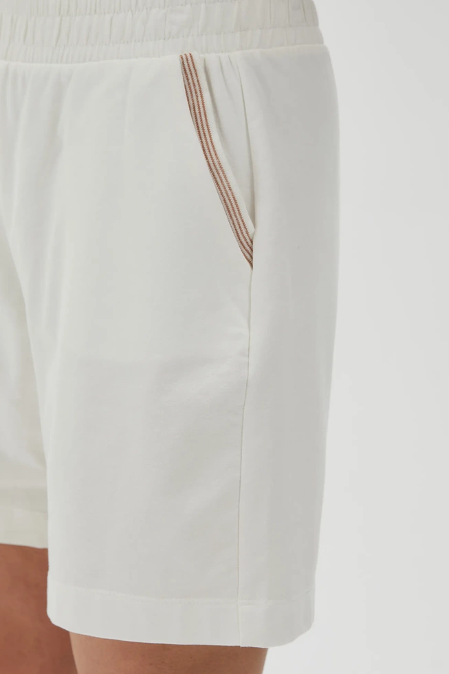 WOMEN'S SHORTS L-SH-4604 OFF WHITE