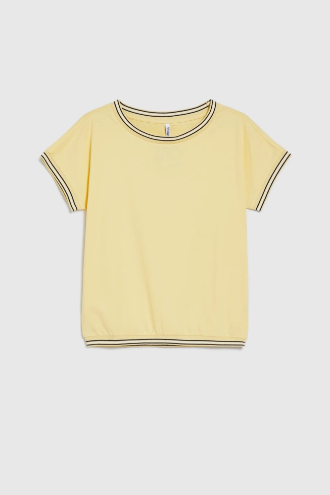 KOSZULKA DAMSKA L-TS-4927 L.YELLOW-pakiet