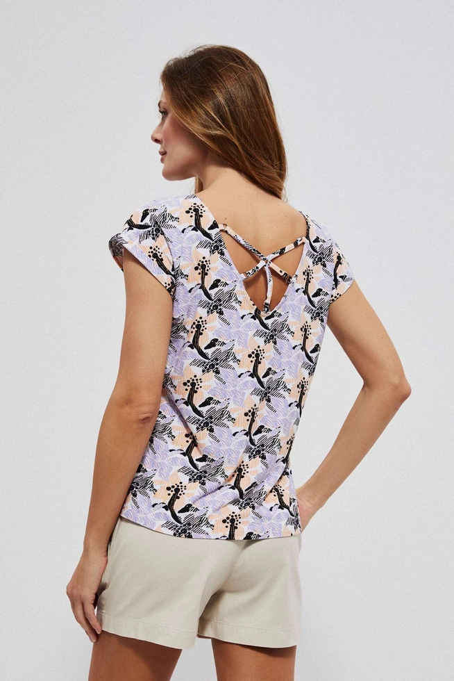 Blouse with a decorative back