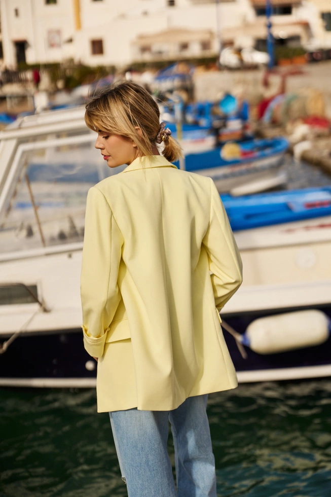 WOMEN'S JACKETS L-MR-4611 L.YELLOW