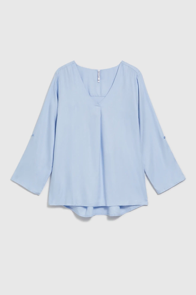 WOMEN'S SHIRT L-KO-4612 L.BLUE