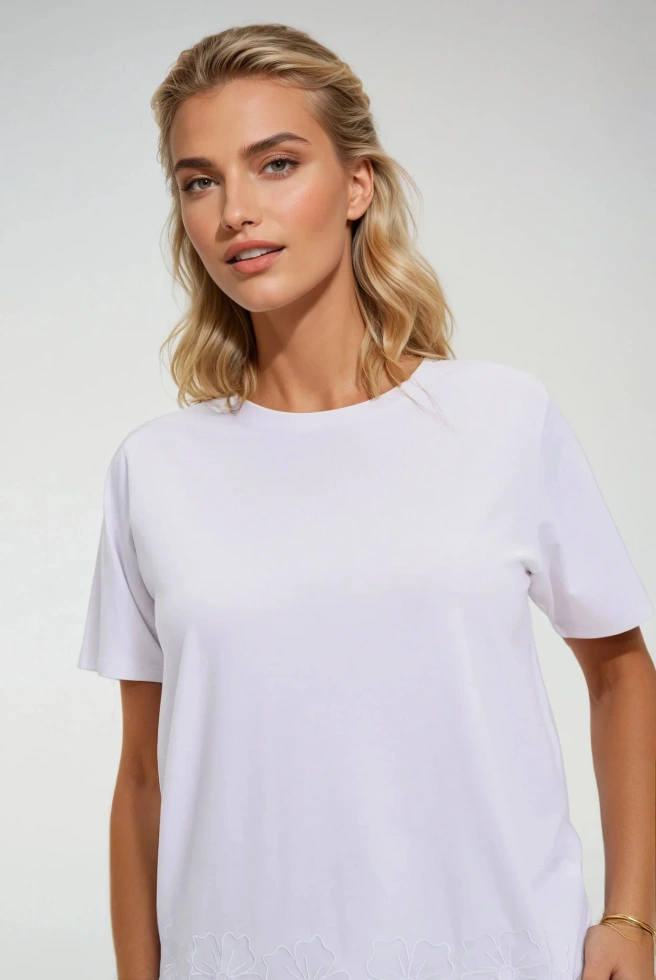 WOMEN'S TSHIRT L-TS-4725 WHITE-set