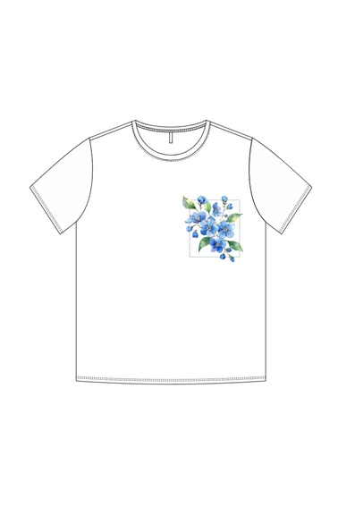 WOMEN'S TSHIRT L-TS-4956 WHITE-set