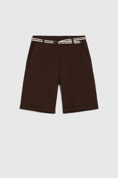 WOMEN'S SHORTS L-SH-4911 D.BROWN-set