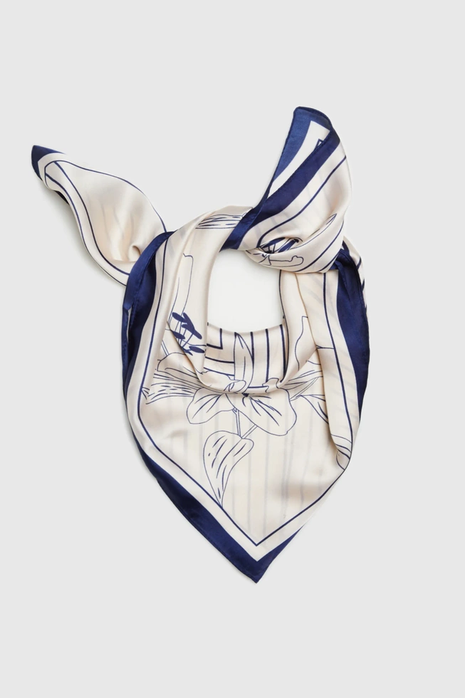 WOMEN'S SCARF L-SZ-4616 NAVY