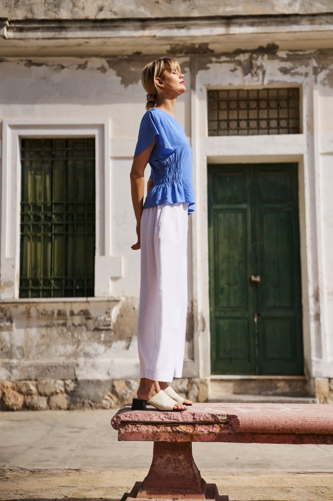 WOMEN'S PANTS L-SP-4622 WHITE