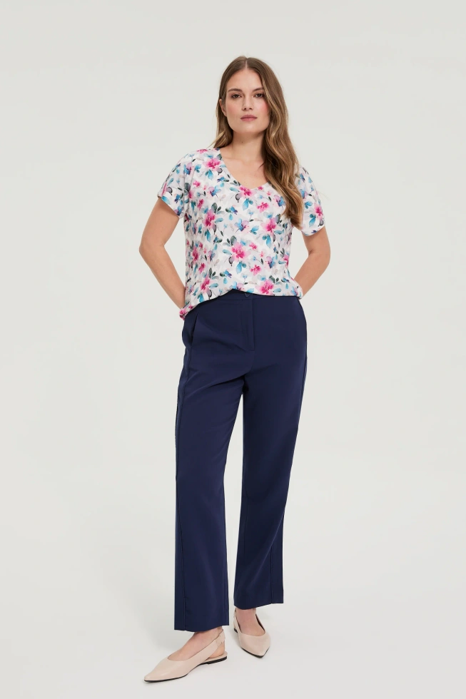 WOMEN'S TSHIRT L-TS-4938 L.BLUE