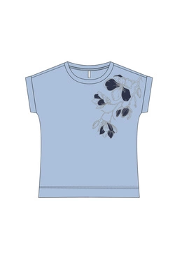 WOMEN'S TSHIRT L-TS-4940 L.BLUE