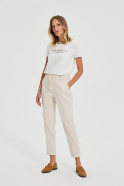 WOMEN'S PANTS L-SP-4909 L.BEIGE