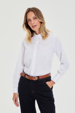 WOMEN'S SHIRT L-KO-4904 WHITE-set