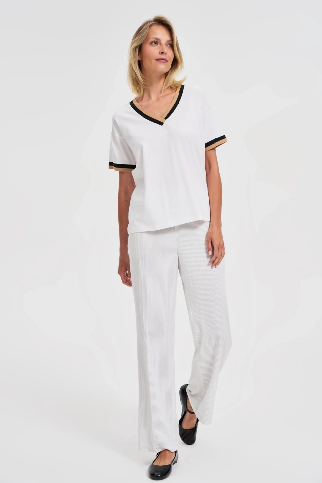 KOSZULKA DAMSKA L-TS-4747 WHITE