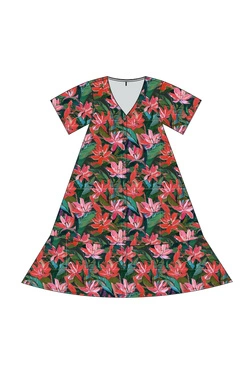 WOMEN'S DRESS L-SU-4944 MULTICOLOUR