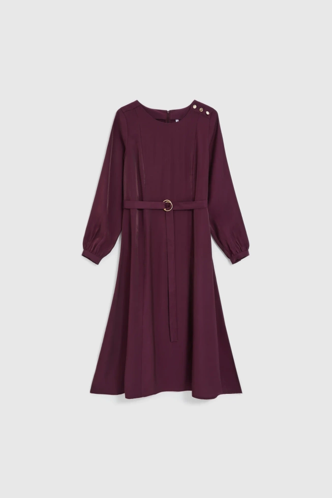 WOMEN'S DRESS Z-SU-4810 BURGUNDY-set