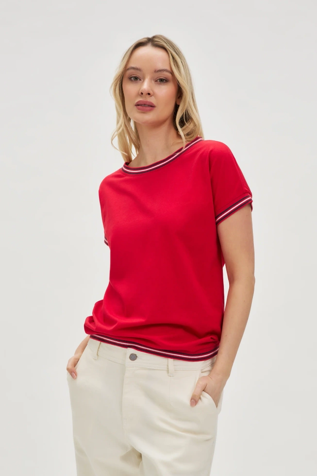 WOMEN'S TSHIRT L-TS-4637 RED