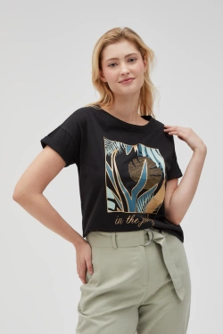 WOMEN'S TSHIRT L-TS-4633 BLACK