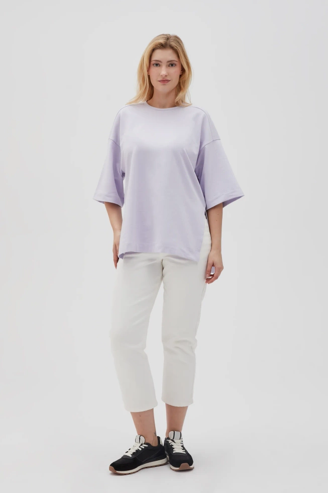 WOMEN'S SWEATSHIRT L-BL-4602 L.VIOLET