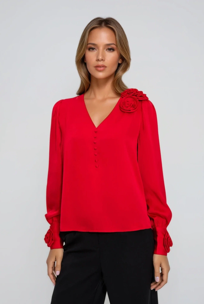 KOSZULA DAMSKA Z-KO-4834 RED