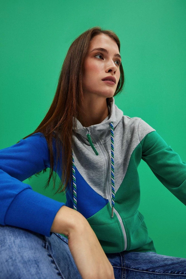 BLUZA DAMSKA L-BL-4003 GREEN